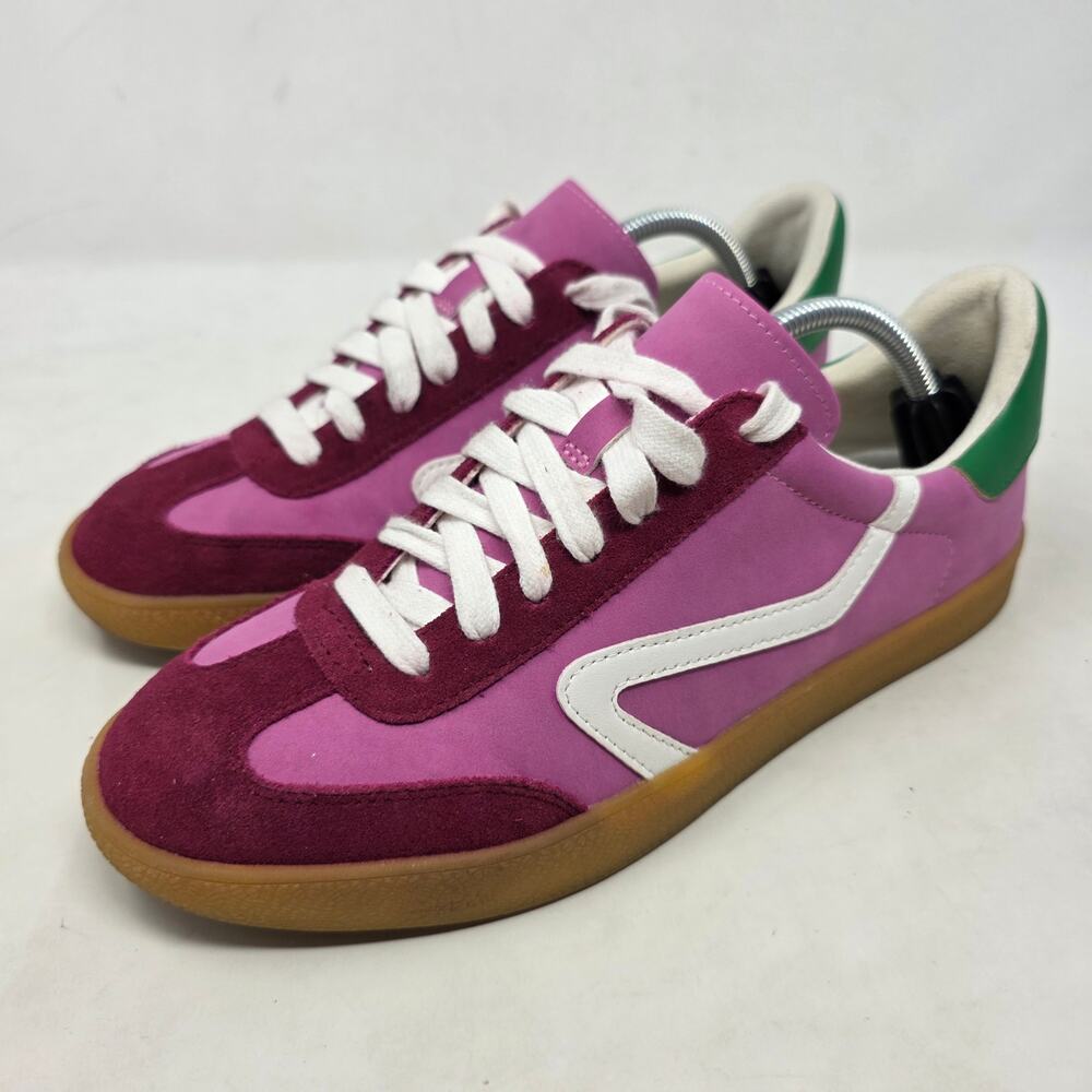 Steve Madden Graysen Sneakers Purple Burgundy Green Gum Sole Womens 9